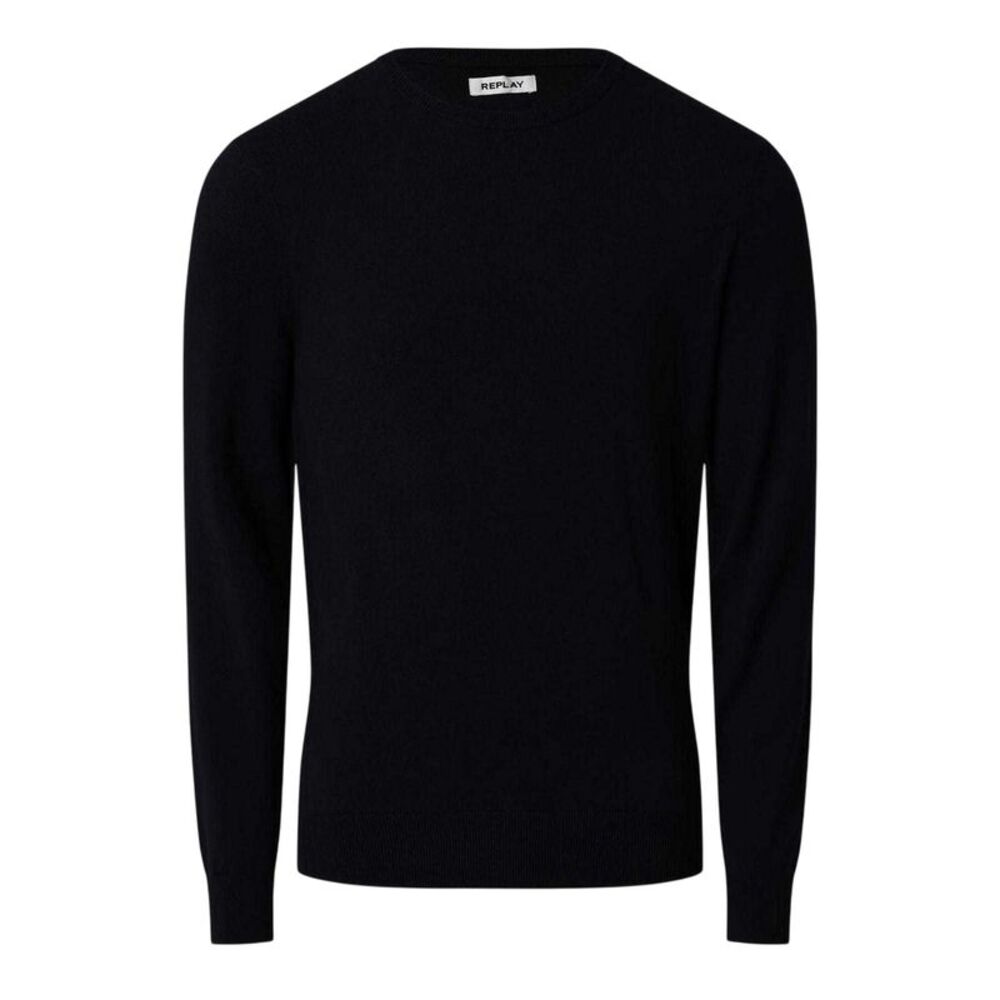 Replay Mens Cotton Blend Crew Neck Sweater / Blue
